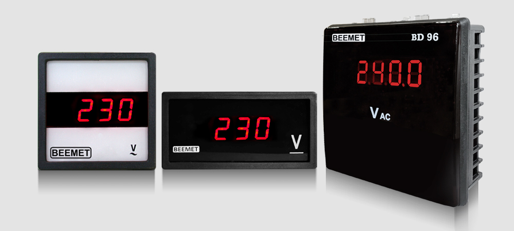 Our Digital Panel Meters can be scaled with a range from 10A – 160A and 200A – 1600A using a re-scalable DIP switch.