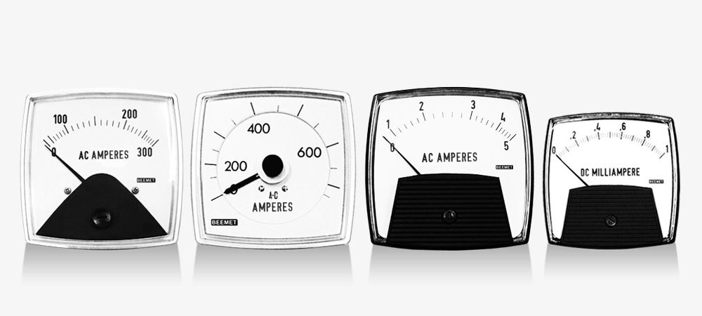 Beemet FX and SX series meters designed as per the Saxon and Fiesta series of analog panel meter models popular in the US.