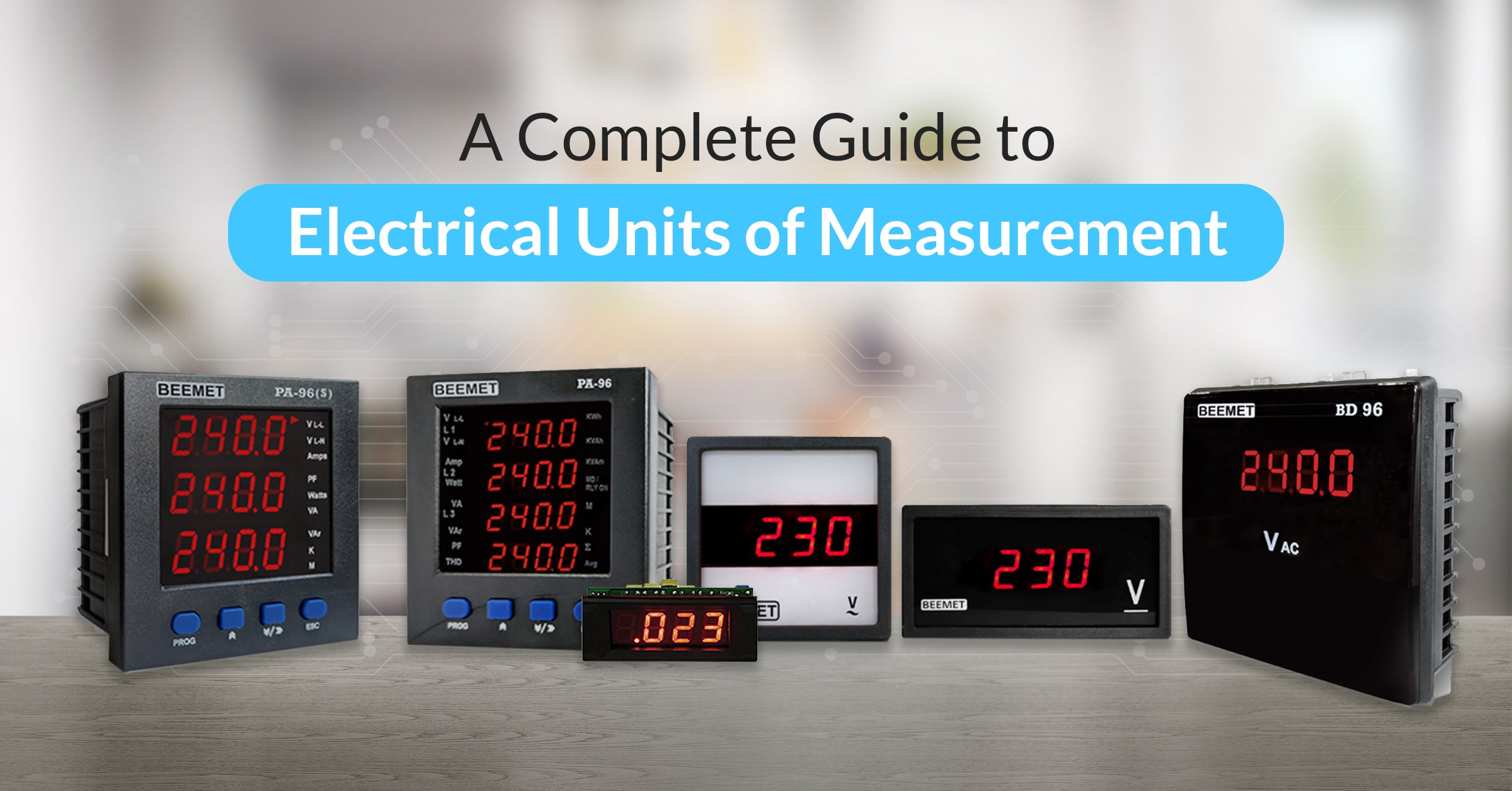 a complete guide to electrical units of measurements blog's feature image